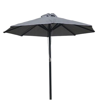 Guarda-sol redondo com suporte para pátio 2M